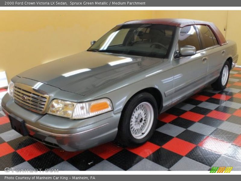 Spruce Green Metallic / Medium Parchment 2000 Ford Crown Victoria LX Sedan