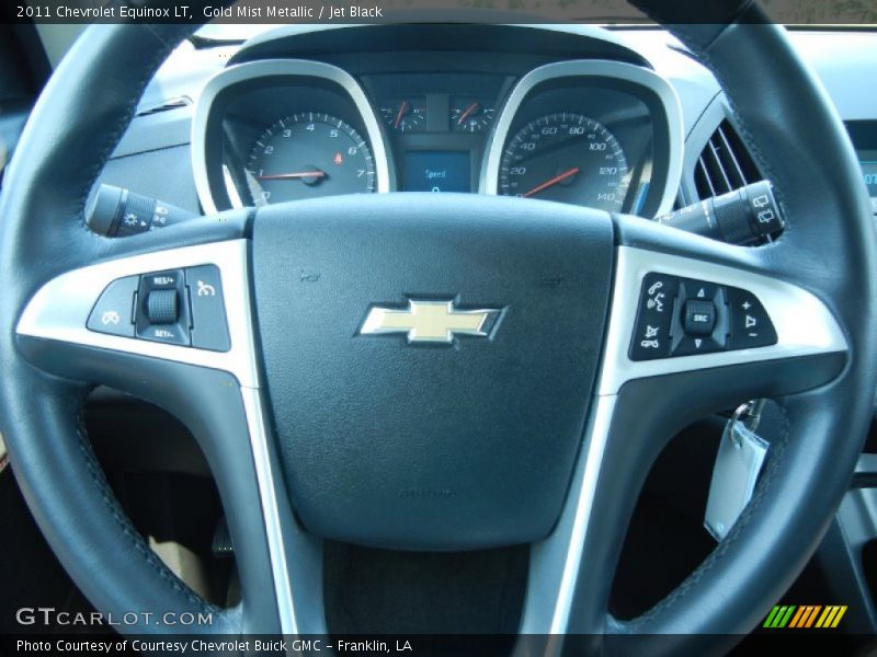 Gold Mist Metallic / Jet Black 2011 Chevrolet Equinox LT