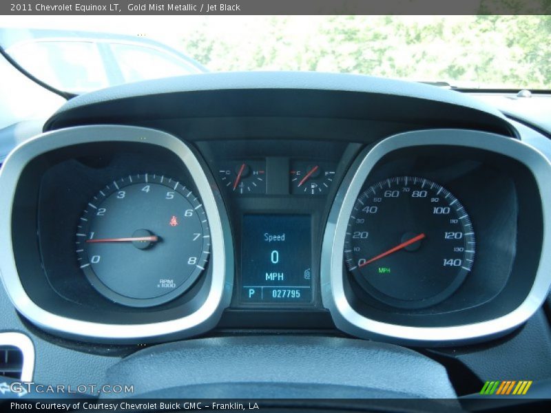 Gold Mist Metallic / Jet Black 2011 Chevrolet Equinox LT