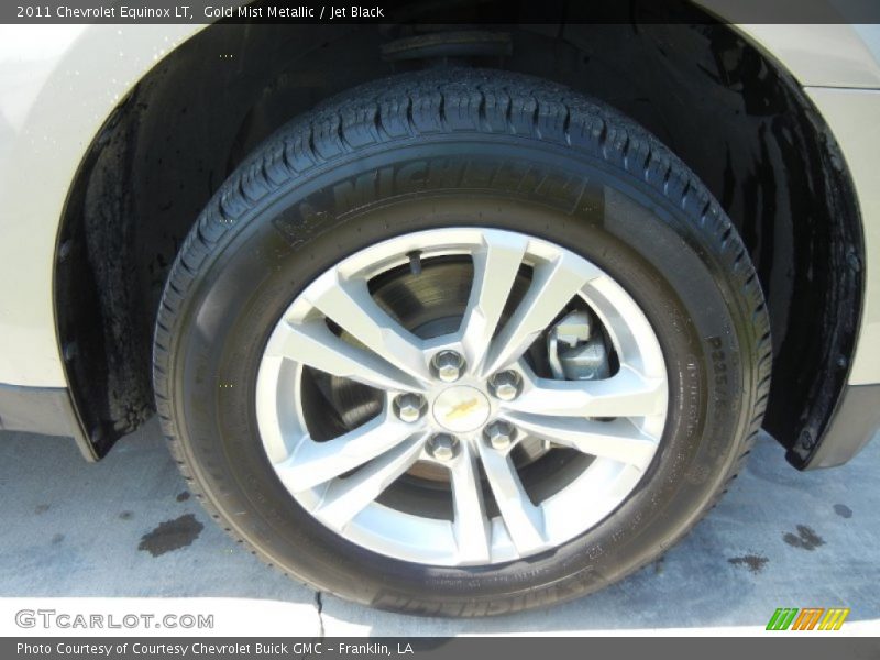 Gold Mist Metallic / Jet Black 2011 Chevrolet Equinox LT