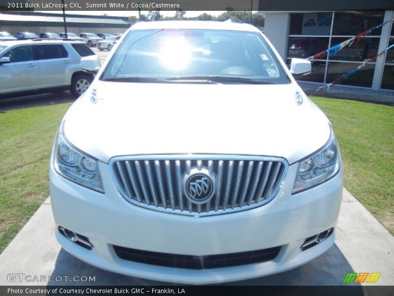 Summit White / Cocoa/Cashmere 2011 Buick LaCrosse CXL