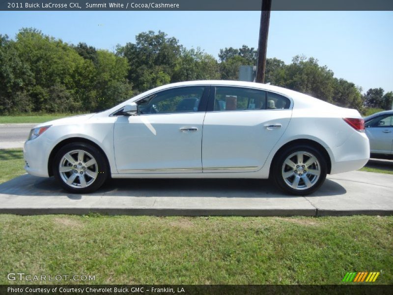 Summit White / Cocoa/Cashmere 2011 Buick LaCrosse CXL