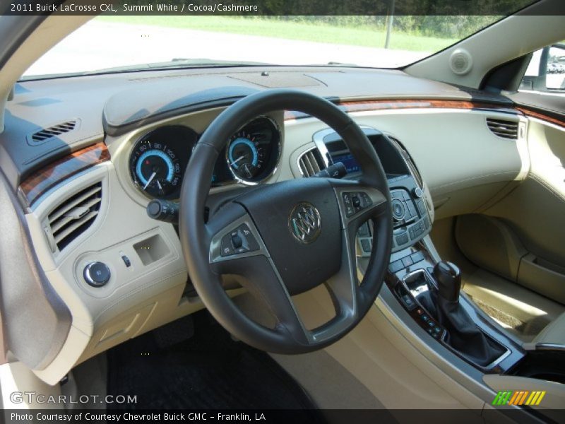 Summit White / Cocoa/Cashmere 2011 Buick LaCrosse CXL