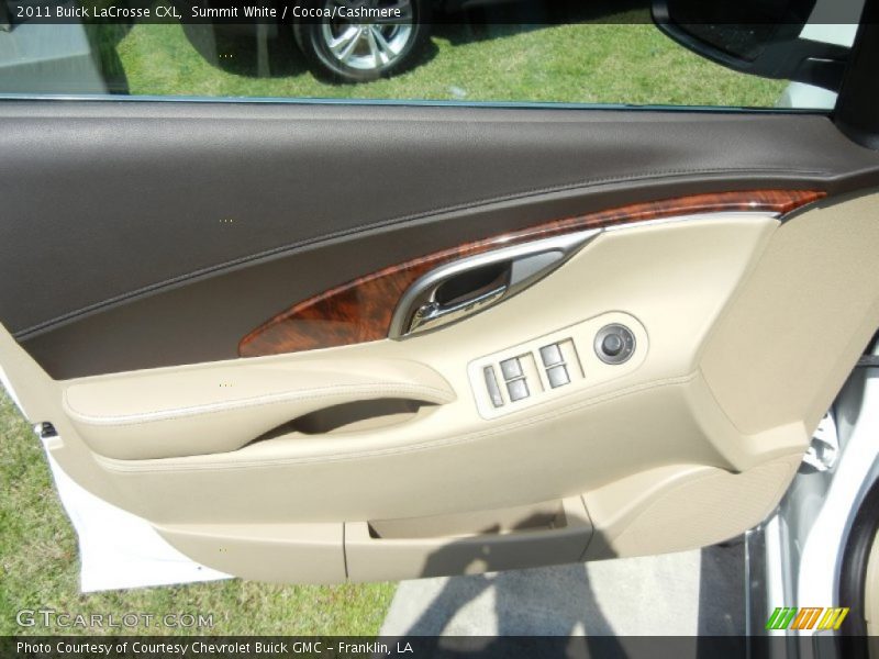 Summit White / Cocoa/Cashmere 2011 Buick LaCrosse CXL