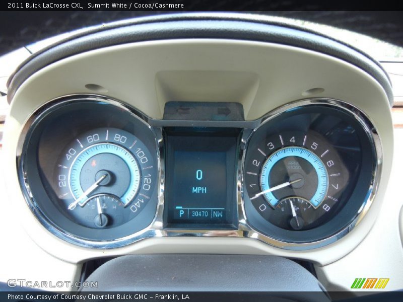Summit White / Cocoa/Cashmere 2011 Buick LaCrosse CXL