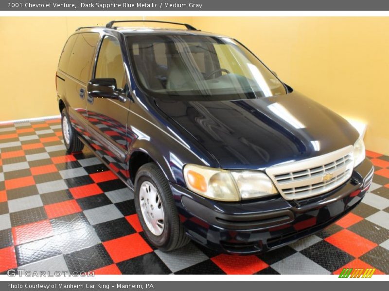 Dark Sapphire Blue Metallic / Medium Gray 2001 Chevrolet Venture