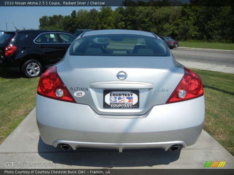 Radiant Silver / Charcoal 2010 Nissan Altima 2.5 S Coupe