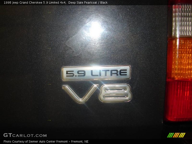 Deep Slate Pearlcoat / Black 1998 Jeep Grand Cherokee 5.9 Limited 4x4