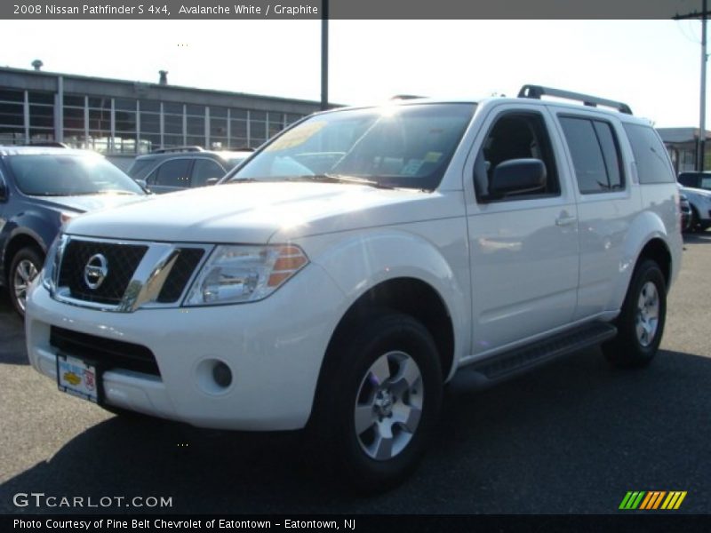 Avalanche White / Graphite 2008 Nissan Pathfinder S 4x4