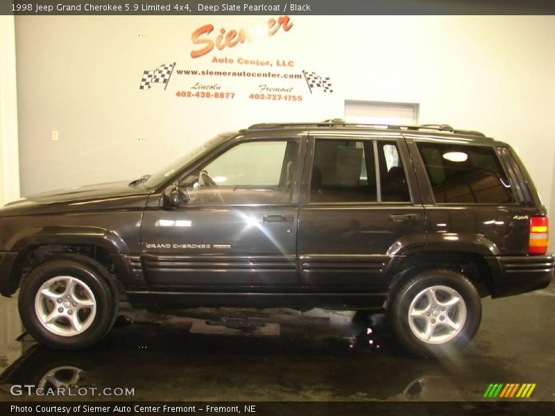 Deep Slate Pearlcoat / Black 1998 Jeep Grand Cherokee 5.9 Limited 4x4