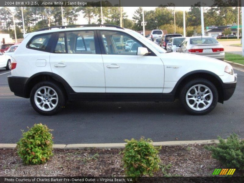 Alpine White / Sand Beige 2004 BMW X3 2.5i