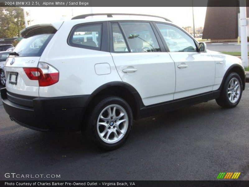 Alpine White / Sand Beige 2004 BMW X3 2.5i