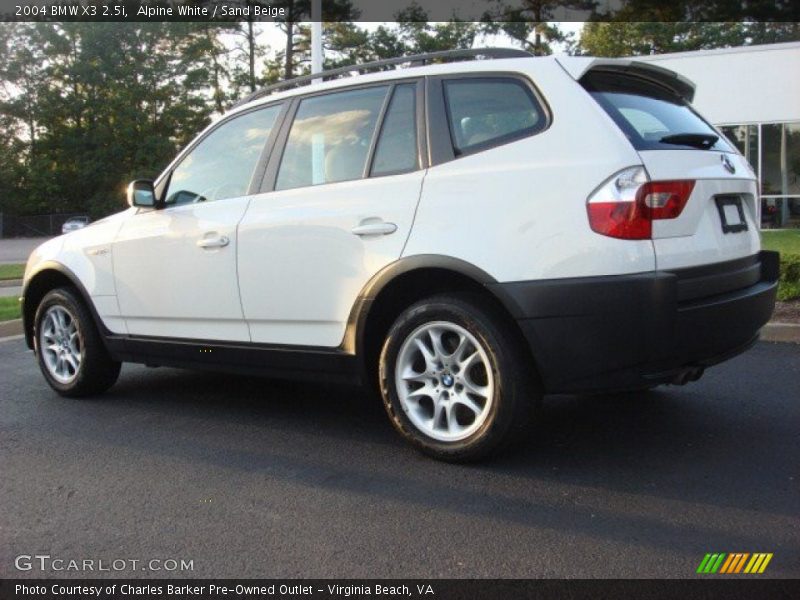 Alpine White / Sand Beige 2004 BMW X3 2.5i