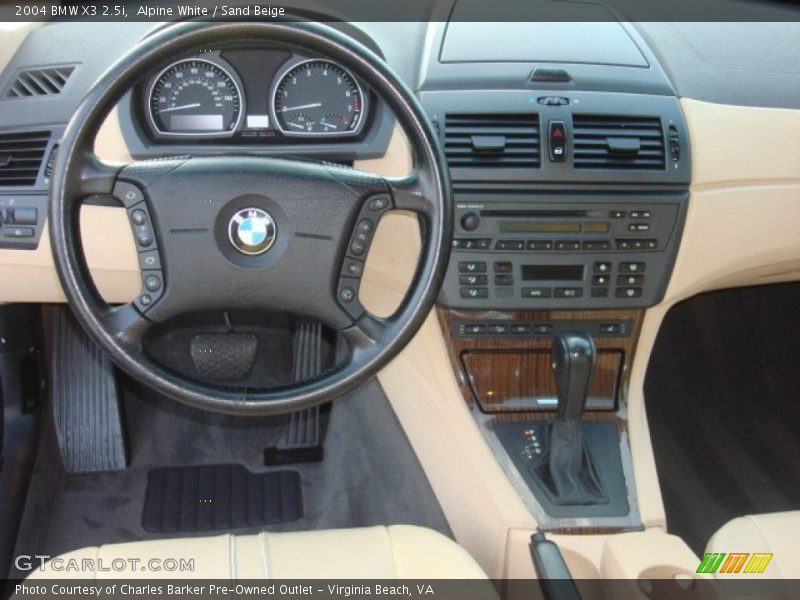 Alpine White / Sand Beige 2004 BMW X3 2.5i