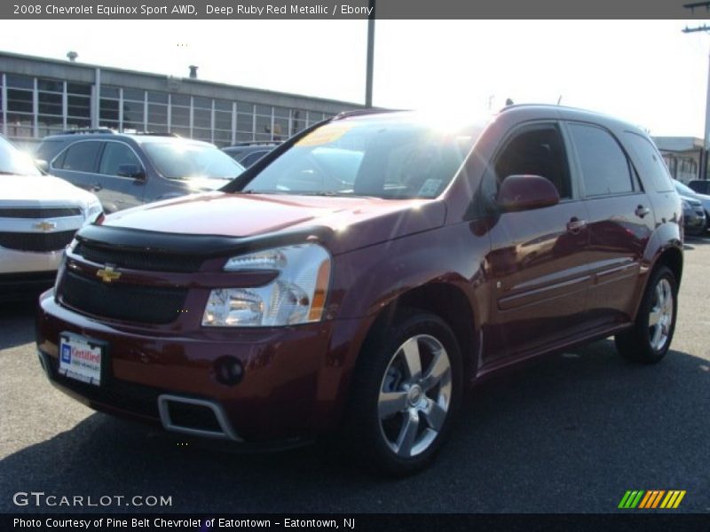Deep Ruby Red Metallic / Ebony 2008 Chevrolet Equinox Sport AWD