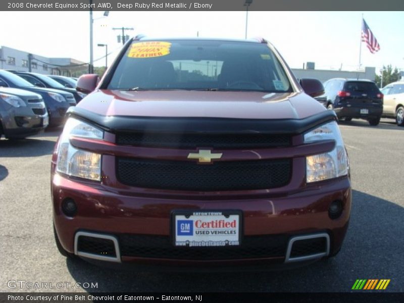 Deep Ruby Red Metallic / Ebony 2008 Chevrolet Equinox Sport AWD