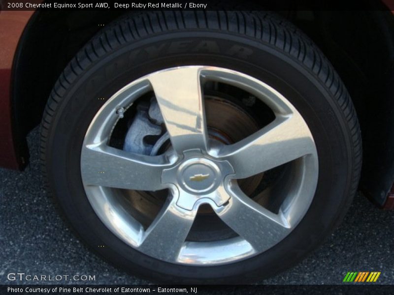 Deep Ruby Red Metallic / Ebony 2008 Chevrolet Equinox Sport AWD