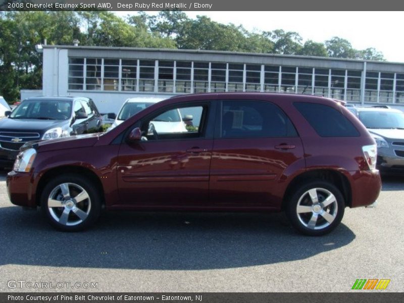 Deep Ruby Red Metallic / Ebony 2008 Chevrolet Equinox Sport AWD