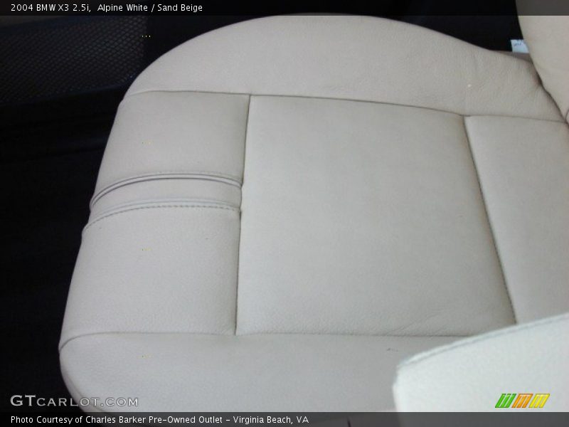 Alpine White / Sand Beige 2004 BMW X3 2.5i