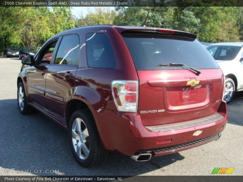 Deep Ruby Red Metallic / Ebony 2008 Chevrolet Equinox Sport AWD