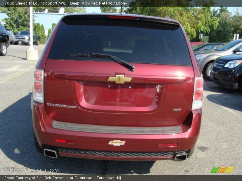 Deep Ruby Red Metallic / Ebony 2008 Chevrolet Equinox Sport AWD