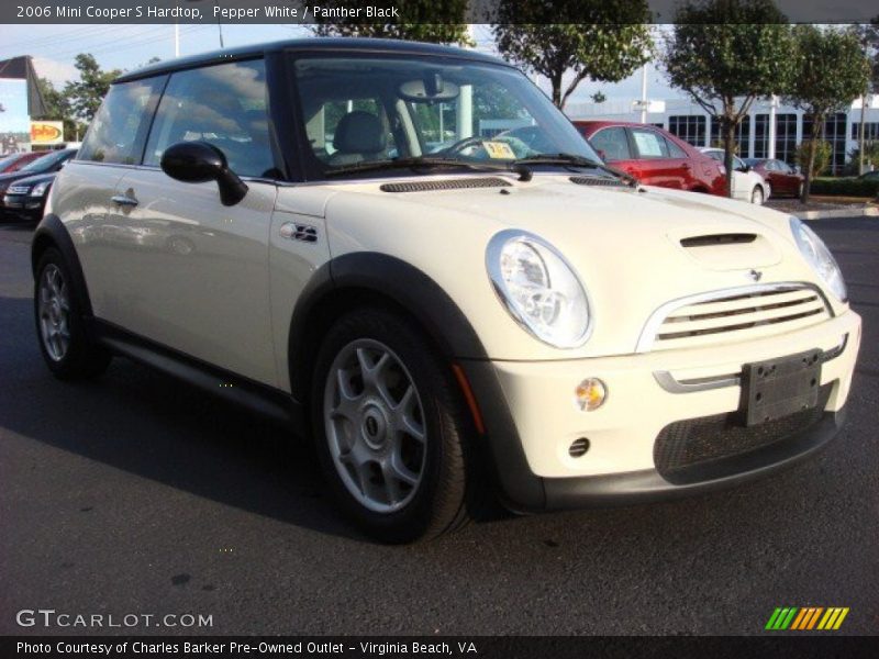 Pepper White / Panther Black 2006 Mini Cooper S Hardtop