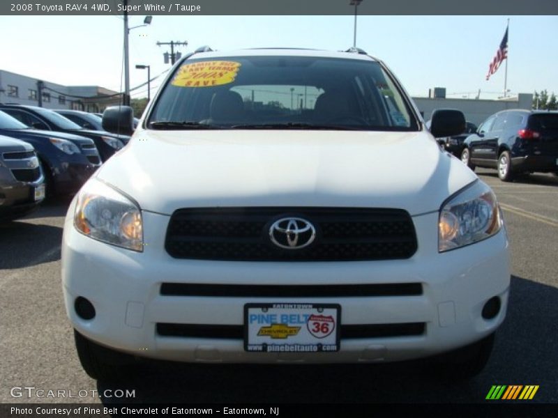 Super White / Taupe 2008 Toyota RAV4 4WD