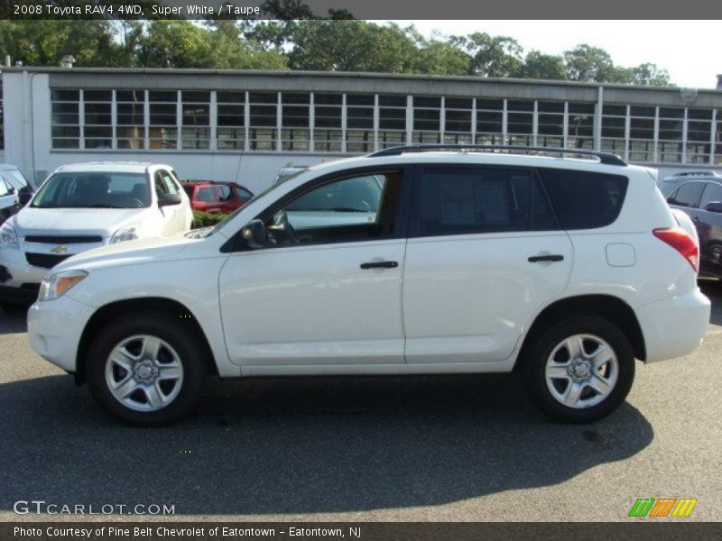 Super White / Taupe 2008 Toyota RAV4 4WD