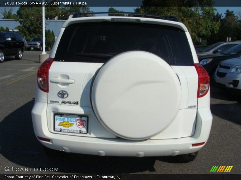 Super White / Taupe 2008 Toyota RAV4 4WD