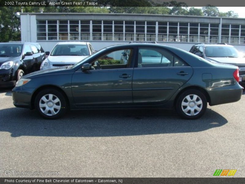 Aspen Green Pearl / Taupe 2002 Toyota Camry LE