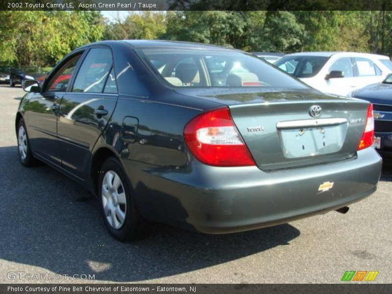 Aspen Green Pearl / Taupe 2002 Toyota Camry LE