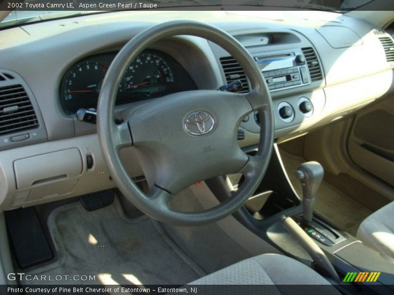 Aspen Green Pearl / Taupe 2002 Toyota Camry LE