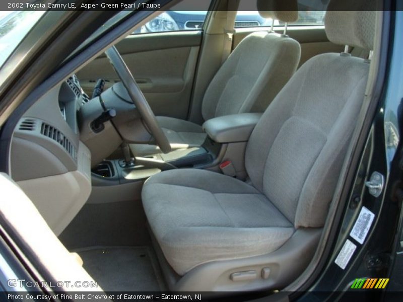 Aspen Green Pearl / Taupe 2002 Toyota Camry LE