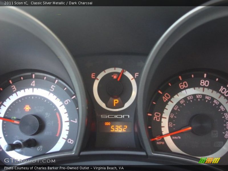 Classic Silver Metallic / Dark Charcoal 2011 Scion tC
