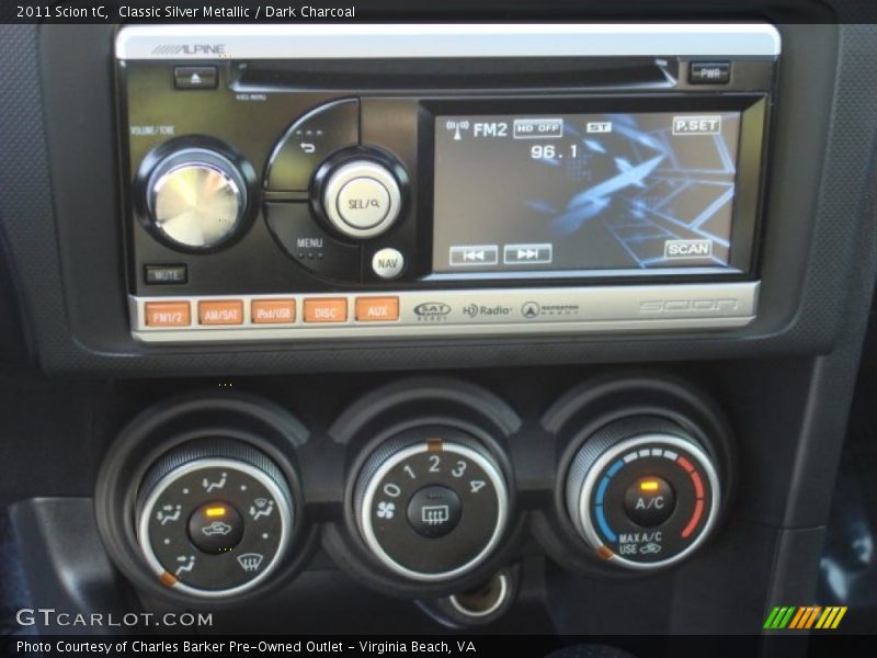 Classic Silver Metallic / Dark Charcoal 2011 Scion tC