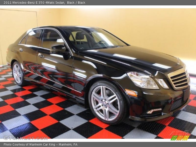 Black / Black 2011 Mercedes-Benz E 350 4Matic Sedan