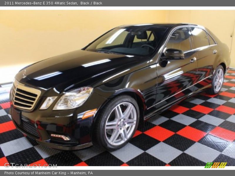 Black / Black 2011 Mercedes-Benz E 350 4Matic Sedan