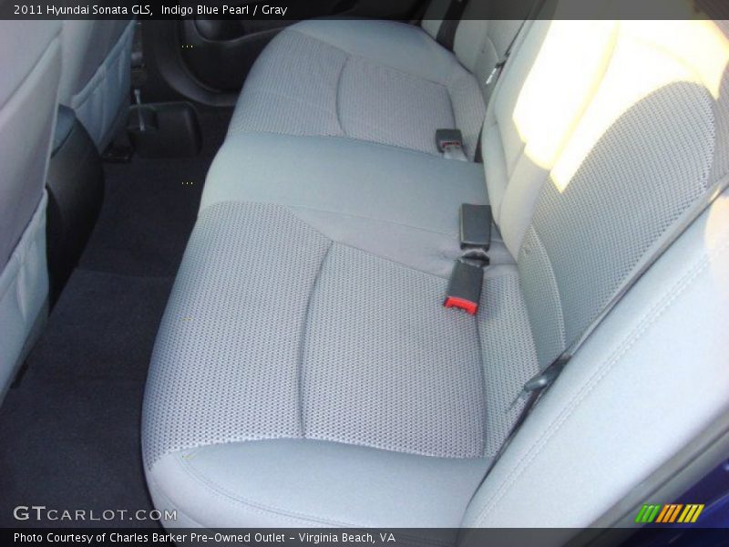 Indigo Blue Pearl / Gray 2011 Hyundai Sonata GLS