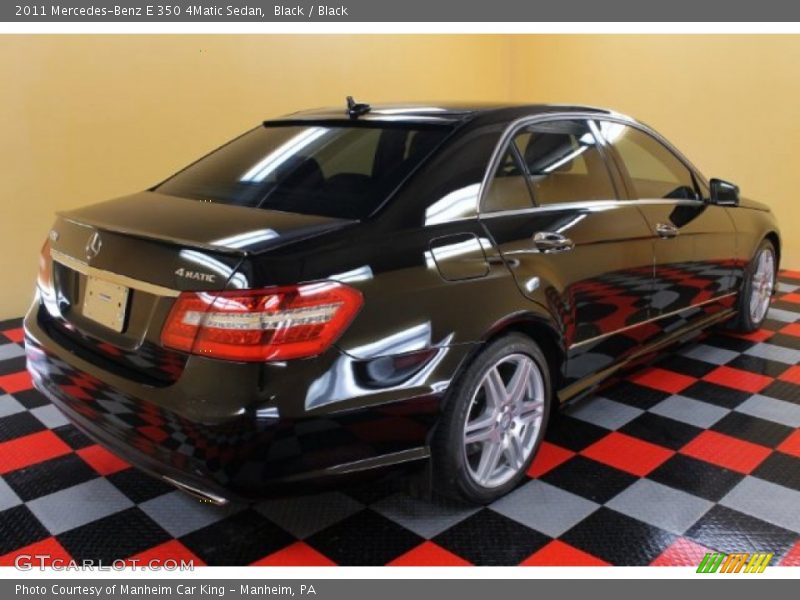 Black / Black 2011 Mercedes-Benz E 350 4Matic Sedan