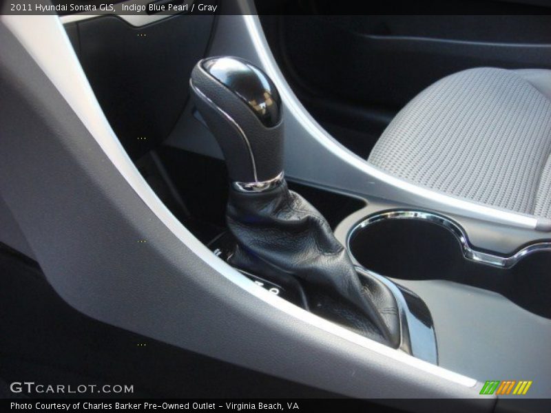 Indigo Blue Pearl / Gray 2011 Hyundai Sonata GLS