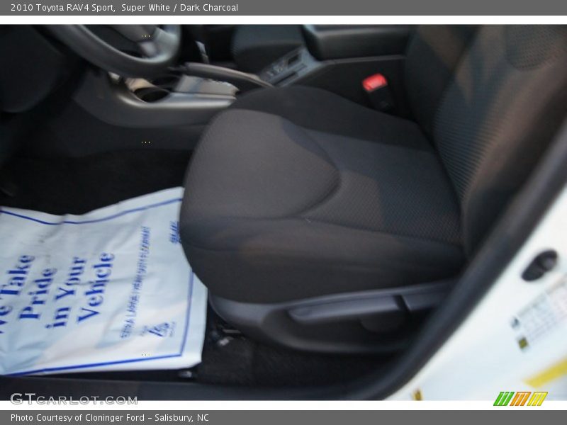 Super White / Dark Charcoal 2010 Toyota RAV4 Sport