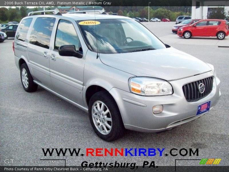 Platinum Metallic / Medium Gray 2006 Buick Terraza CXL AWD
