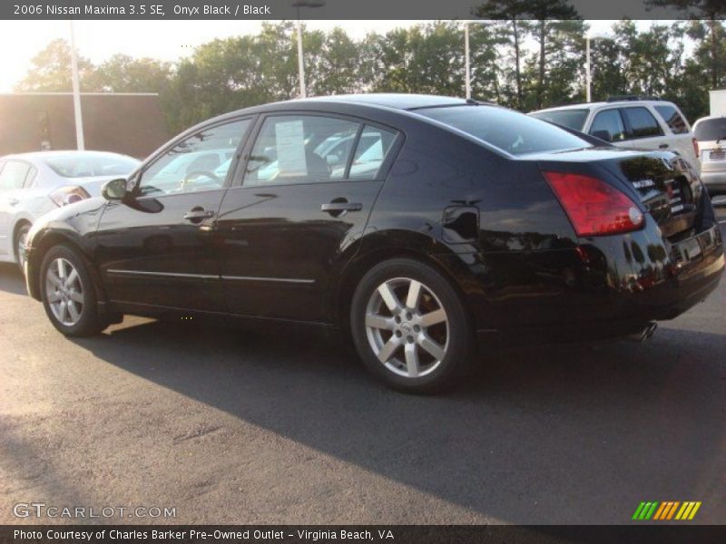 Onyx Black / Black 2006 Nissan Maxima 3.5 SE