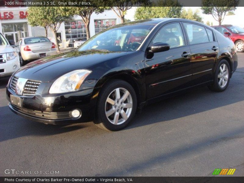 Onyx Black / Black 2006 Nissan Maxima 3.5 SE