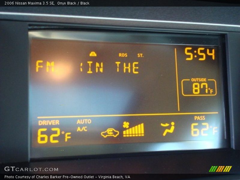 Onyx Black / Black 2006 Nissan Maxima 3.5 SE
