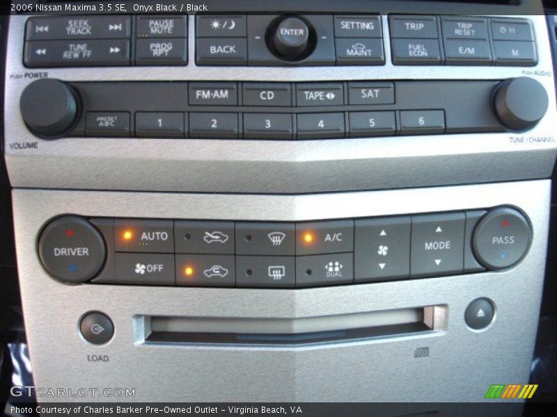 Onyx Black / Black 2006 Nissan Maxima 3.5 SE