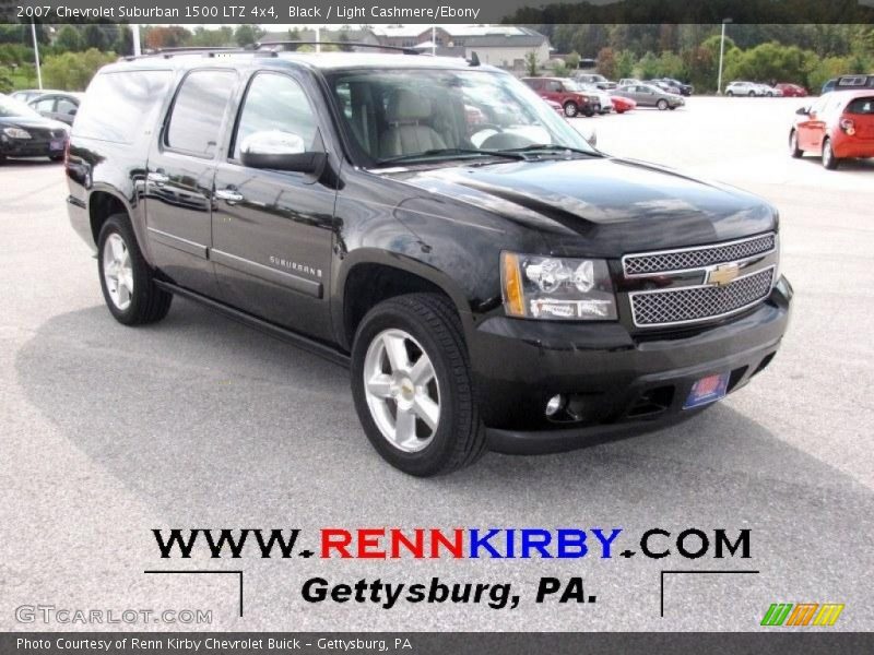 Black / Light Cashmere/Ebony 2007 Chevrolet Suburban 1500 LTZ 4x4