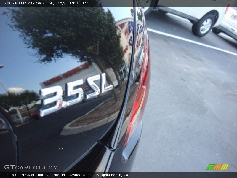 Onyx Black / Black 2006 Nissan Maxima 3.5 SE