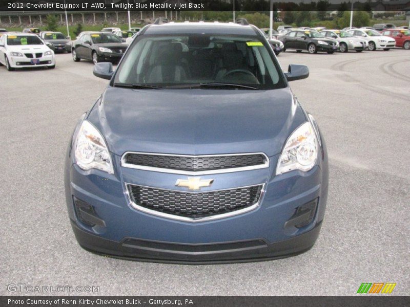 Twilight Blue Metallic / Jet Black 2012 Chevrolet Equinox LT AWD