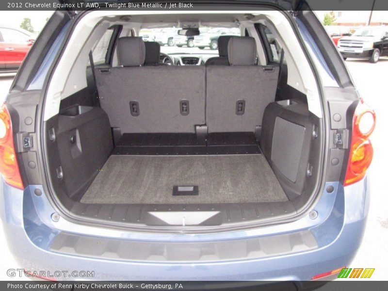 Twilight Blue Metallic / Jet Black 2012 Chevrolet Equinox LT AWD